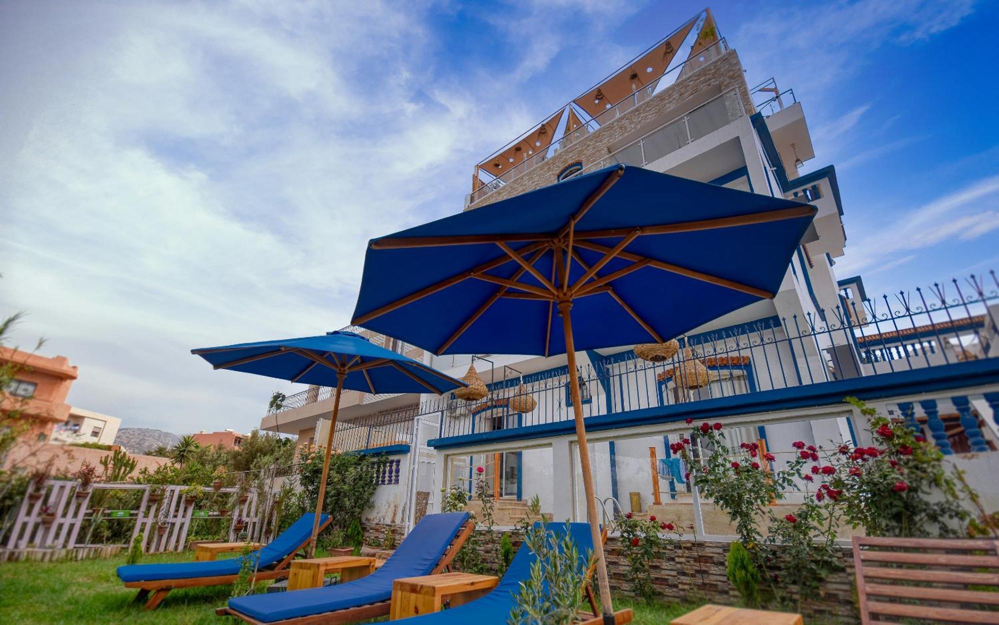 Blue Wave Lodge Agadir n'Ait Sa ภายนอก รูปภาพ