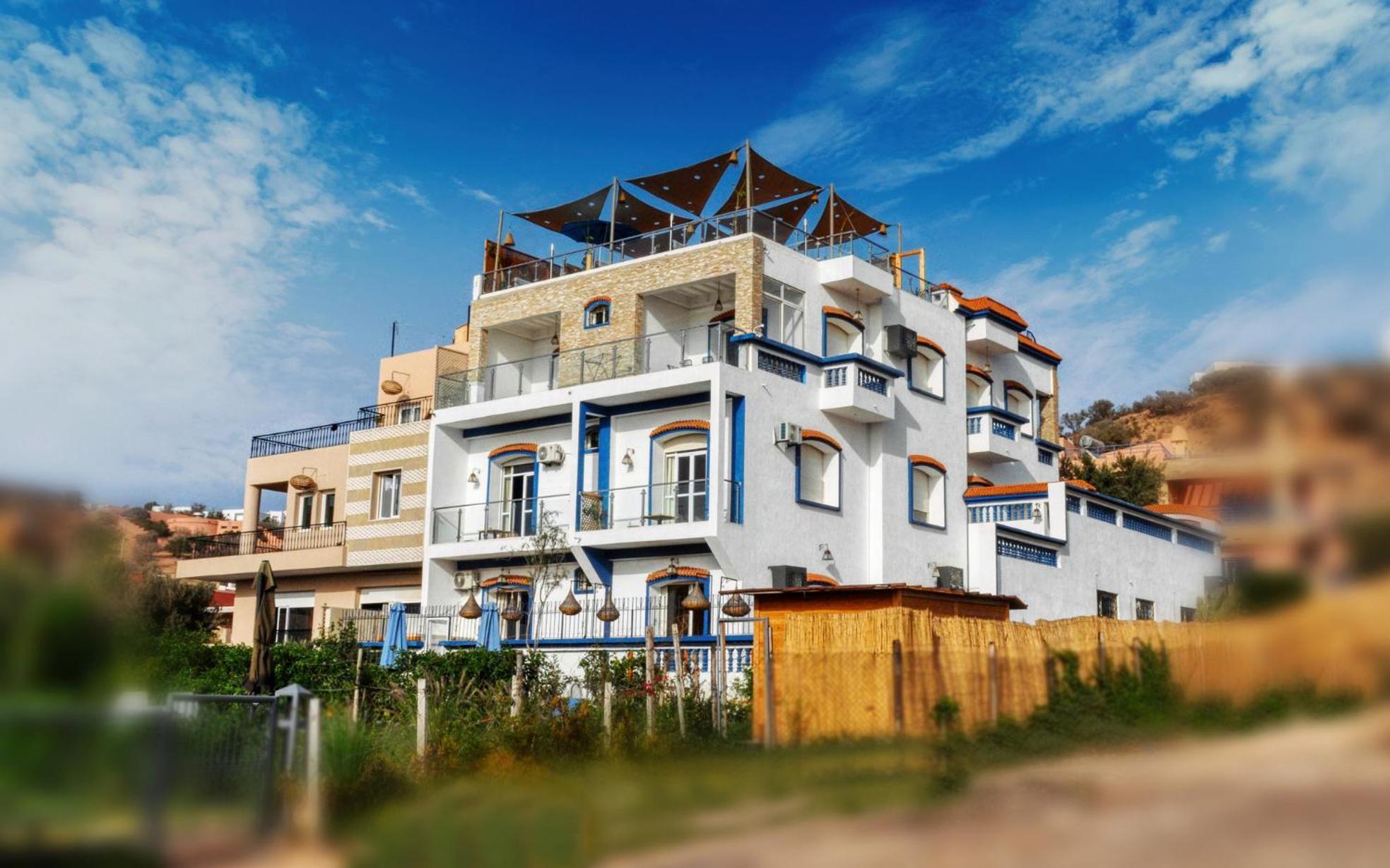 Blue Wave Lodge Agadir n'Ait Sa ภายนอก รูปภาพ